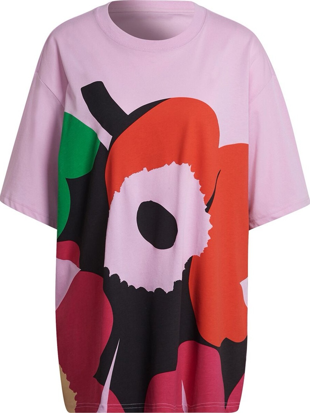 NWT adidas Marimekko GFX Pink Floral Graphic Tee - Picture 2 of 7